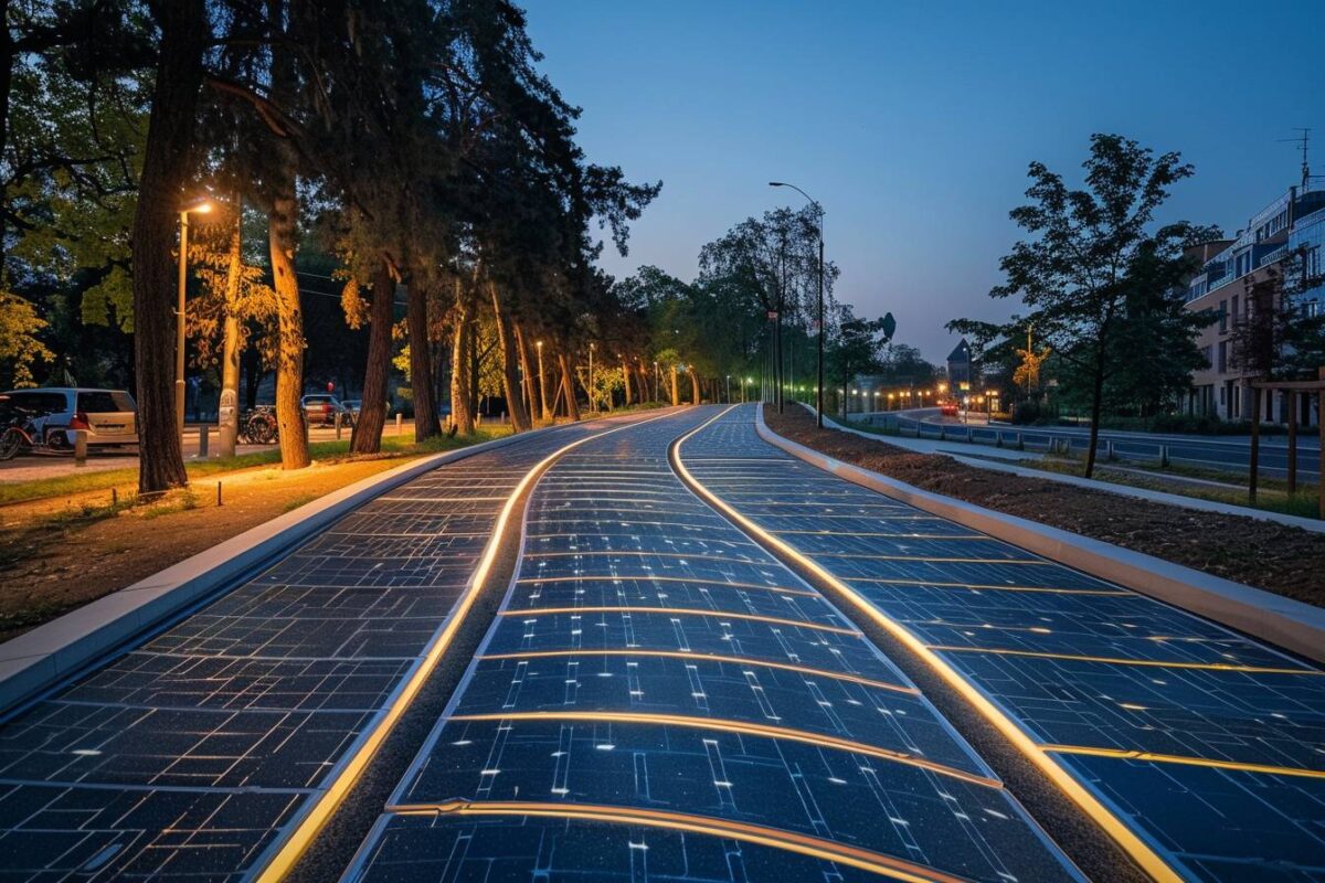 Découvrez la première piste cyclable solaire en Pologne qui illumine vos trajets nocturnes